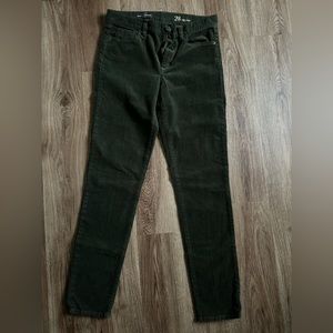 J.crew toothpick corduroy pants